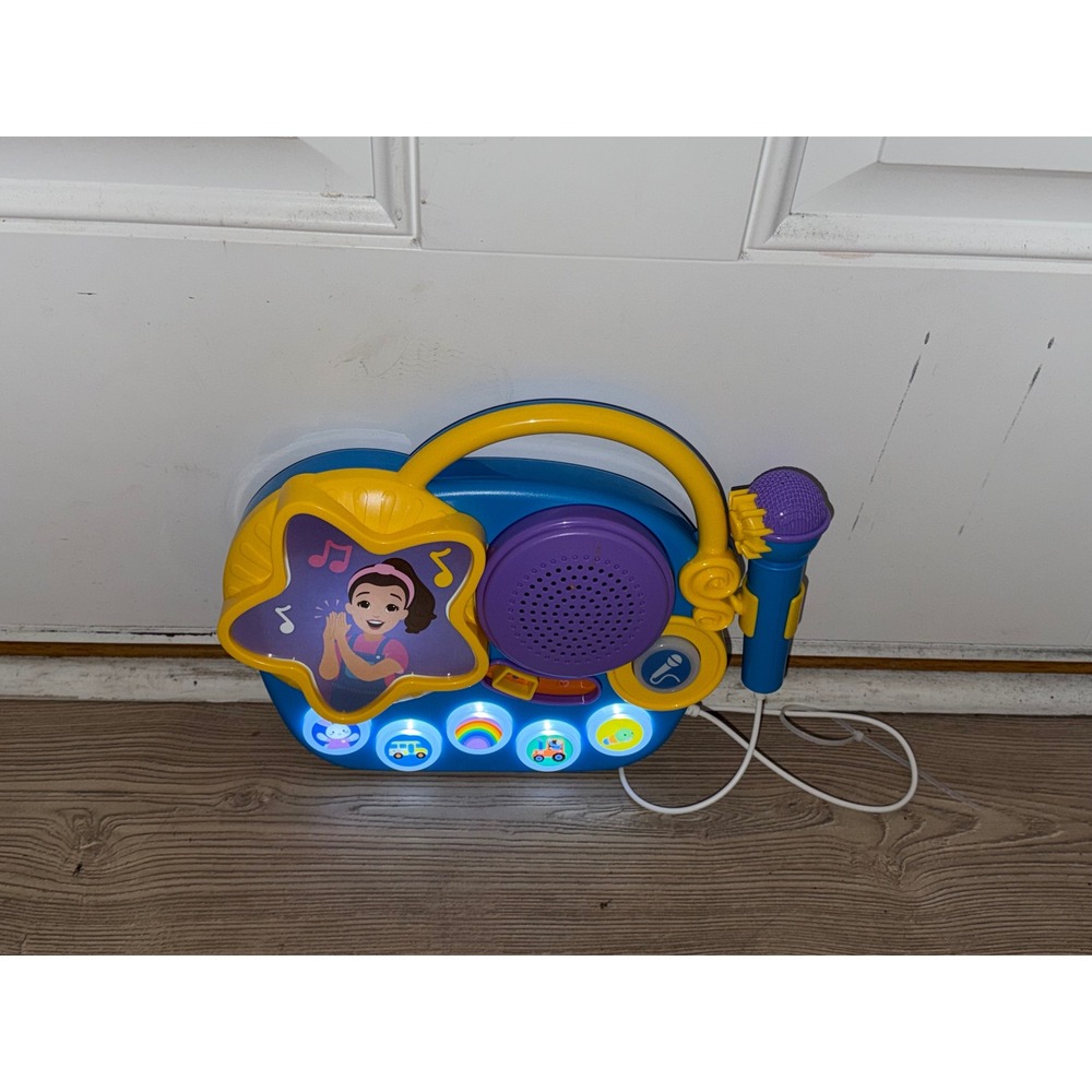 Mrs Rachel  Sing-Along Boombox   with Microphone  Light Up Musical Blue
Works!